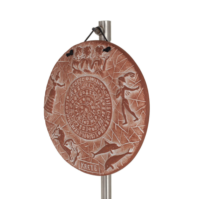 Plattor vÃ¤gghÃ¤ngande tallrik Phaistos 6 visar 14cm dekorativa med handgjord finish, vÃ¤gghÃ¤ngande, minoisk kultur Dekorativ keram