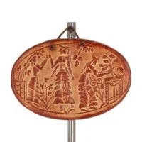 Minoan wall hanging plaques 12x17cm decorative with Handmade finish, wall-mounted Decorative Ceramics 1 - grifon.se 