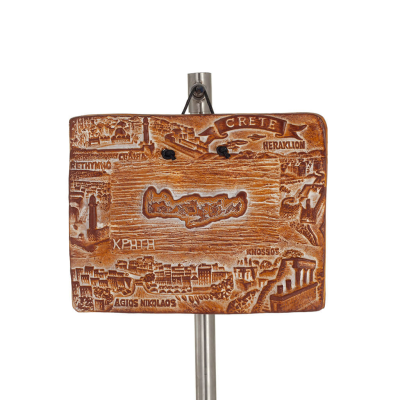 Plaques wall hanging Crete with landscapes 11x14cm decorative with Handmade finish, wall-mounted Decorative Ceramics 1 - grifon.