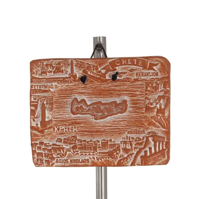 Plaques wall hanging Crete with landscapes 11x14cm decorative with Handmade finish, wall-mounted Decorative Ceramics 5 - grifon.