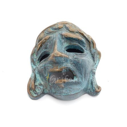 Masker med olika mönster, Helkroppsstaty Bronsdekoration Brons 1 - grifon.se 