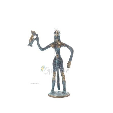 Satyr: Mythical Creatures, Demons, Spirits in Mountains and Forests Large 16x12cm Full Body Statue Bronze Ornament, Ancient Gree