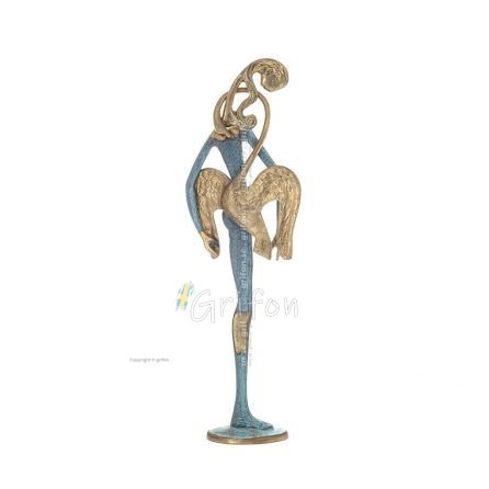 Leda the queen of Sparta with Zeus transfigured in her bosom 35x10cm Full body statue Bronze decorative Bronze 1 - grifon.se 