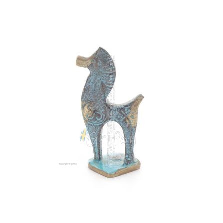 Horse or Steed: irrational, silent yet full of fire, energy, motion, 6 cm, miniature, with base - a bronze decorative statuette 