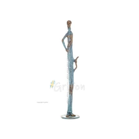 Slender Nymph Snake Statue 35x5cm Full Body Statue Bronze, Modern Decorative Bronze 1 - grifon.se 