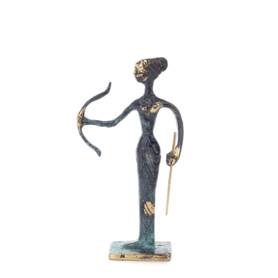Artemis: The goddess of the hunt, the moon, protector of small children and animals sculpture 14x10cm Bronze decoration Bronze 1