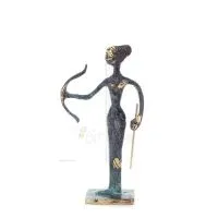 Artemis: Jaktens gudinna, månen, beskyddare av små barn och djur skulptur 14x10cm Bronsdekoration Brons 1 - grifon.se 