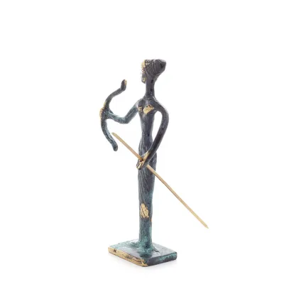 Artemis: Jaktens gudinna, månen, beskyddare av små barn och djur skulptur 14x10cm Bronsdekoration Brons 2 - grifon.se 