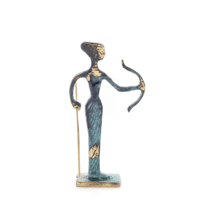 Artemis: Jaktens gudinna, månen, beskyddare av små barn och djur skulptur 14x10cm Bronsdekoration Brons 4 - grifon.se 