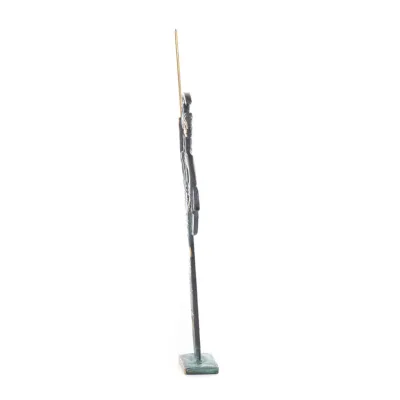 Athena or Athana or Athens: The goddess of wisdom 27cm with a spear, helmet inspired by the sculptural artwork of Phidias. Bronz