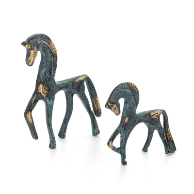 Horse or Steed: irrational, silent but full of fire, energy, motion, 7cm full-body statue, miniature, bronze decorative Bronze 6