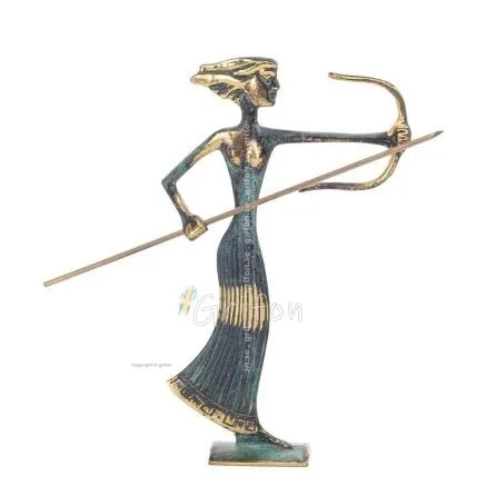 Artemis: Jaktens gudinna, månen, beskyddare av små barn och djur skulptur 205x12cm Bronsdekoration Brons 1 - grifon.se 