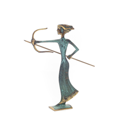 Artemis: The goddess of the hunt, the moon, protector of small children and animals sculpture 205x12cm Bronze decoration Bronze 