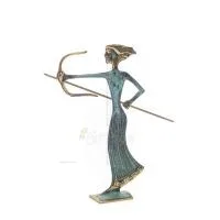 Artemis: Jaktens gudinna, månen, beskyddare av små barn och djur skulptur 205x12cm Bronsdekoration Brons 3 - grifon.se 