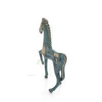 Archaic Horse or Steed: irrational, silent yet full of fire, energy, motion, a 10 cm sculpture-inspired statuette, bronze decora