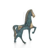 Archaic Horse or Steed: irrational, silent yet full of fire, energy, motion, a 10 cm sculpture-inspired statuette, bronze decora