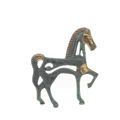 Archaic Horse or Horse: irrational, silent, full of fire, energy, motion, 20 cm inspired by sculpture, statuette, Bronze Bronze 