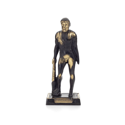 Hercules or Alcaeus or Alcides: The Greatest Hero of the Greeks, Full Length Statue Bronze Ornament, Ancient Greece Bronze 5 - g