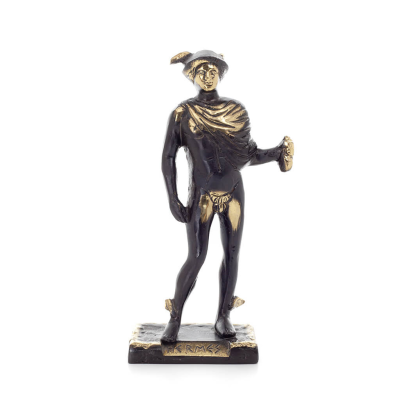 Hermes: The Messenger of the Gods, 19x8cm Full-length statue Bronze ornament, ancient Greece Bronze 1 - grifon.se 