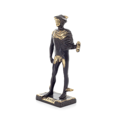 Hermes: The Messenger of the Gods, 19x8cm Full-length statue Bronze ornament, ancient Greece Bronze 2 - grifon.se 