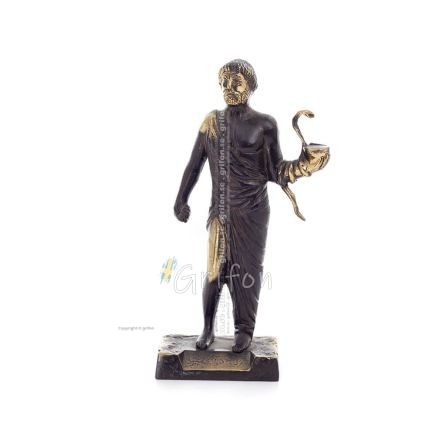 Asclepius: The God of Medicine, giant 20x9cm Full body statue Bronze decoration, ancient Greece Bronze 1 - grifon.se