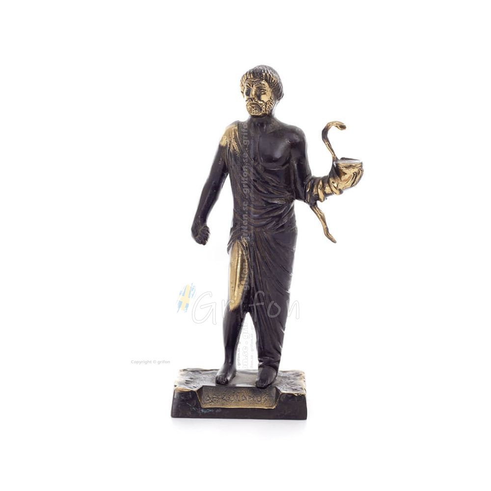 Asclepius: The God of Medicine, giant 20x9cm Full body statue Bronze decoration, ancient Greece Bronze 1 - grifon.se Asclepius: The God of Medicine, giant 20x9cm Full body statue Bronze decoration, ancient Greece Bronze 1 - grifon.se
