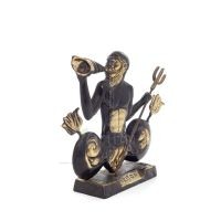 Triton or Triton: deity of the sea, Son of Poseidon giant 16.5x20.5cm Full body statue Bronze decorative Bronze 6 - grifon.se 