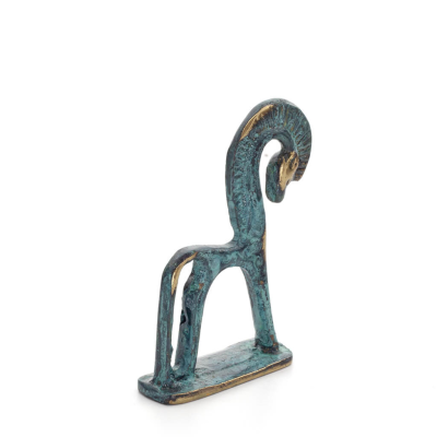 Horse or Steed: irrational, silent yet full of fire, energy, motion, 7 cm, miniature, with base - a bronze decorative statuette 