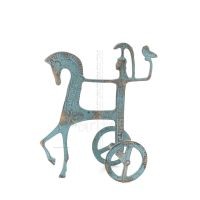 Athena eller Athana eller Athene: Vishetens gudinna 18 cm pÃ¥ en vagn med en hjÃ¤lm och en uggla i handen, helkropps bronsdekorati