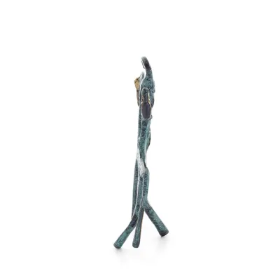 Athena or Athana or Athene: The goddess of wisdom with Horse or Pegasus 12cm Full-body bronze statue, ancient Greece decorati Br