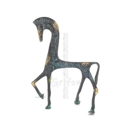 Horse or Steed: irrational, silent yet full of fire, energy, motion, 17cm, statuette, bronze decorative Bronze 1 - grifon.se 
