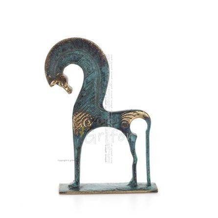 Horse or Steed: irrational, silent yet full of fire, energy, motion, 17cm base - a bronze decorative statuette Bronze 1 - grifon