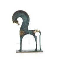 Horse or Steed: irrational, silent yet full of fire, energy, motion, 17cm base - a bronze decorative statuette Bronze 1 - grifon