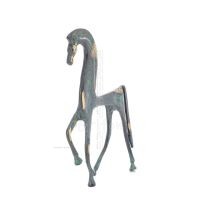 Archaic Horse or Steed: irrational, silent but full of fire, energy, motion, 25cm full-body statue, bronze decorative. Bronze 5 