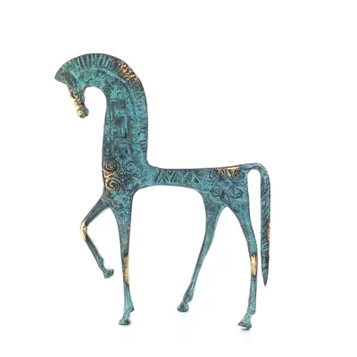Horse or Steed: irrational, silent but full of fire, energy, motion, 22cm full-body bronze decorative statue Bronze 1 - grifon.s