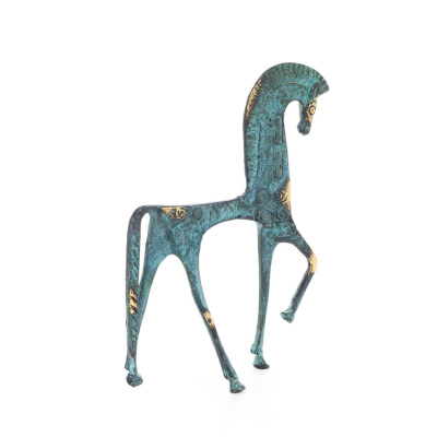 Horse or Steed: irrational, silent but full of fire, energy, motion, 22cm full-body bronze decorative statue Bronze 4 - grifon.s