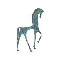 Horse or Steed: irrational, silent but full of fire, energy, motion, 22cm full-body bronze decorative statue Bronze 4 - grifon.s