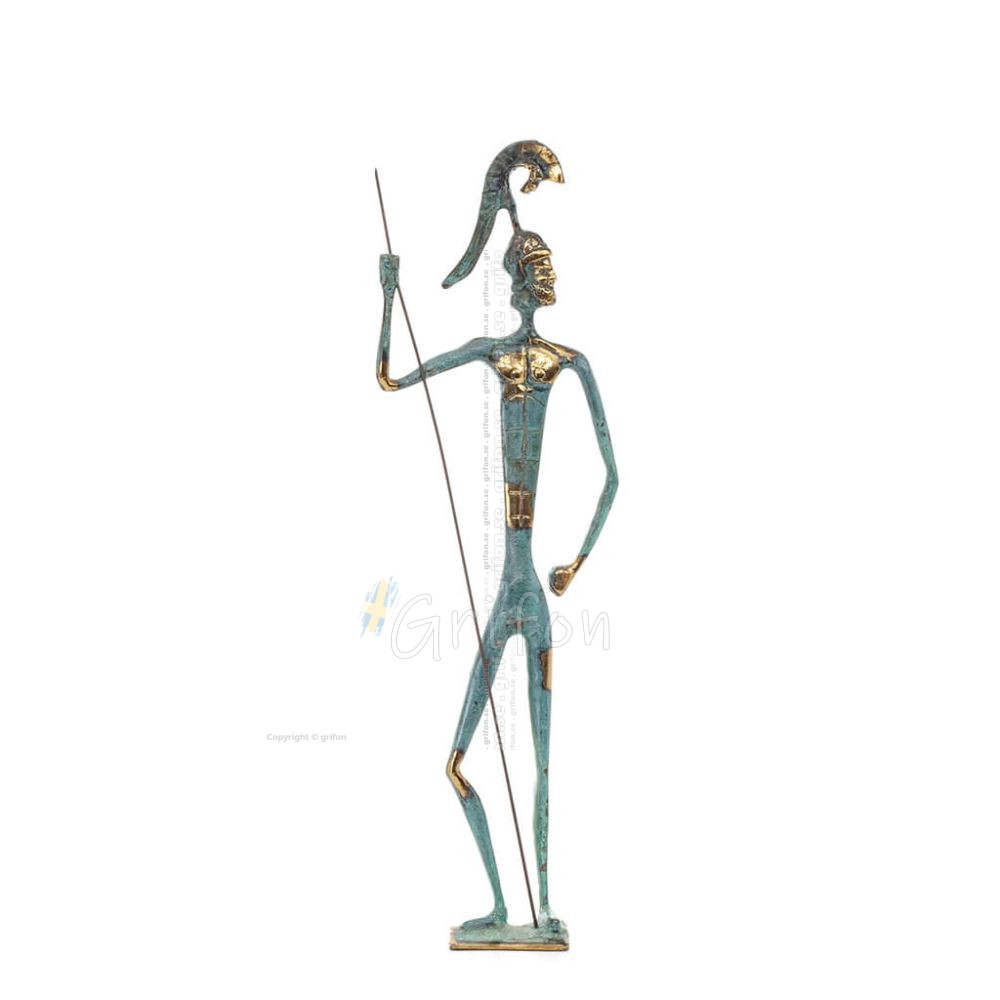 Αχιλλέας: ο άτρωτος πολεμιστής και βασιλιάς Μυρμιδόνων 42εκ Ολόσωμο άγαλμα Μπρούτζινο διακοσμητικό, αρχαία Ελλάδα Μπρούτζινα 1 -