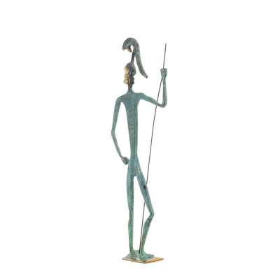 Achilles: den osårbara krigaren och kungen av Myrmidonerna 42 cm helkroppsstaty bronsprydnad, antikens Grekland Brons 4 - grifon