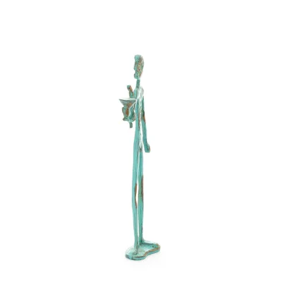 Asclepius: Medicinens gud, 24 cm helkroppsstaty Brons Ornament, antikens Grekland Brons 5 - grifon.se 