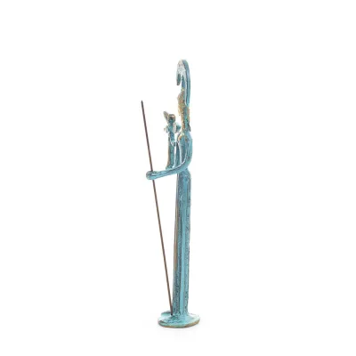 Athena or Athana or Athens: The goddess of wisdom 24cm with a spear, helmet inspired by the sculptural artwork of Phidias. Bronz