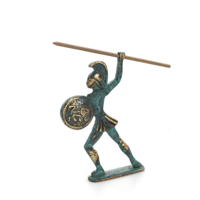 Achilles: the Invulnerable Warrior and King of the Myrmidons 10cm Full Body Statue Bronze Ornament, Ancient Greece Bronze 4 - gr