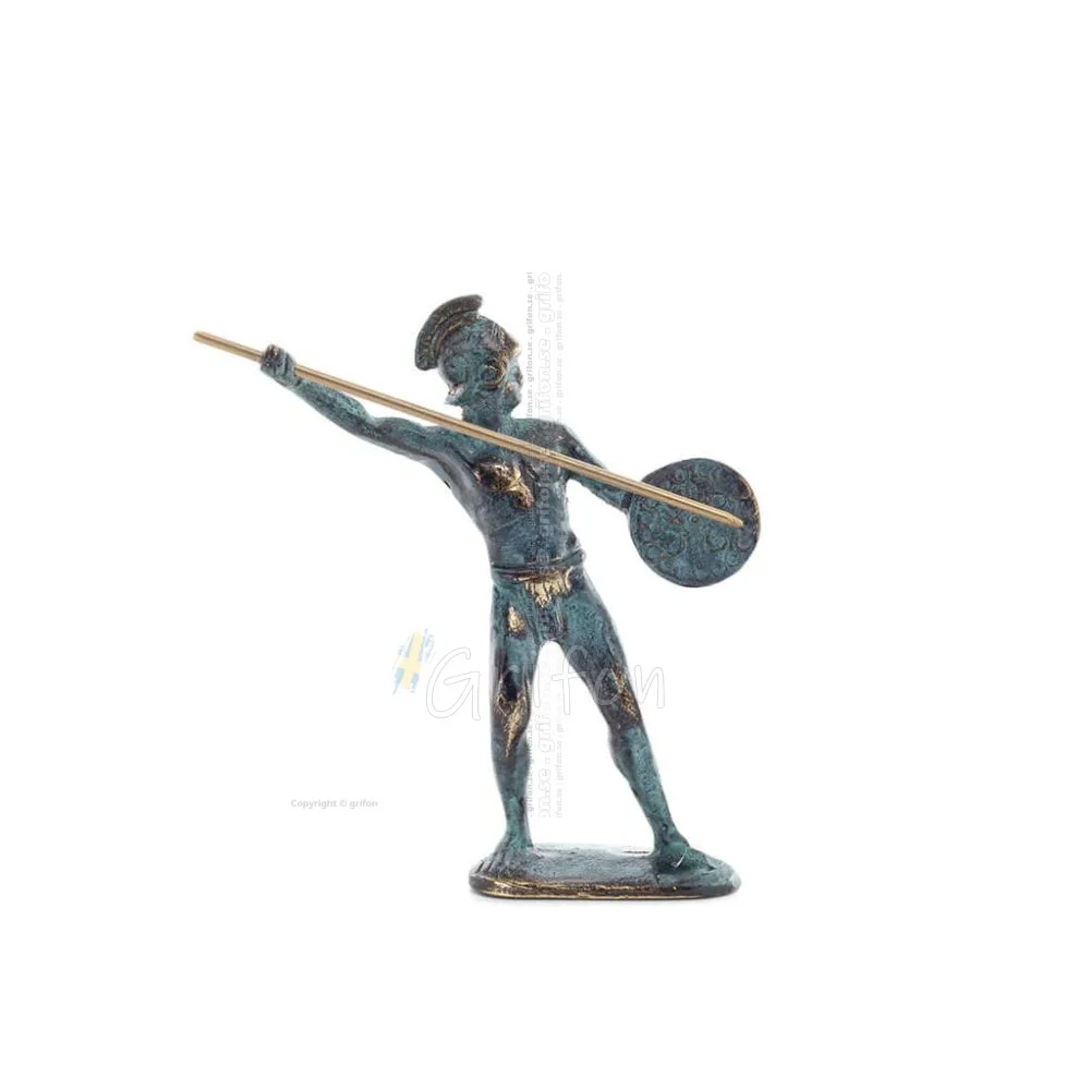 Achilles: the Invulnerable Warrior and King of the Myrmidons 16cm Full Body Statue Bronze Ornament, Ancient Greece Bronze 1 - gr