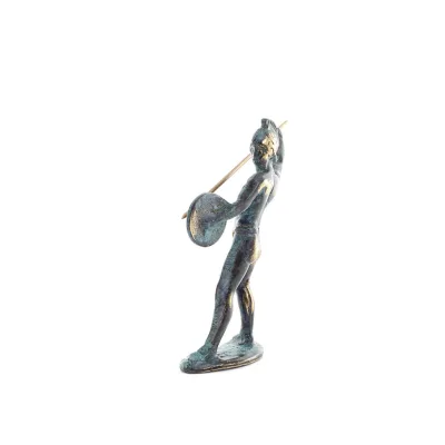 Achilles: The Invulnerable Warrior and King of the Myrmidons 16 cm helkroppsstaty Brons Ornament, antikens Grekland Brons 3 - gr