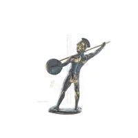 Achilles: The Invulnerable Warrior and King of the Myrmidons 16 cm helkroppsstaty Brons Ornament, antikens Grekland Brons 4 - gr
