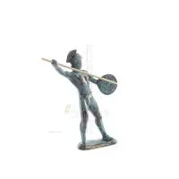 Achilles: The Invulnerable Warrior and King of the Myrmidons 16 cm helkroppsstaty Brons Ornament, antikens Grekland Brons 6 - gr