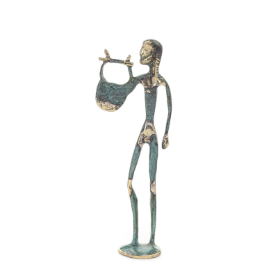 Apollo, musikens, ljusets och konstens beskyddare i tvÃ¥ motiv, helfigurs bronsskulptur som dekoration Brons 6 - grifon.se 