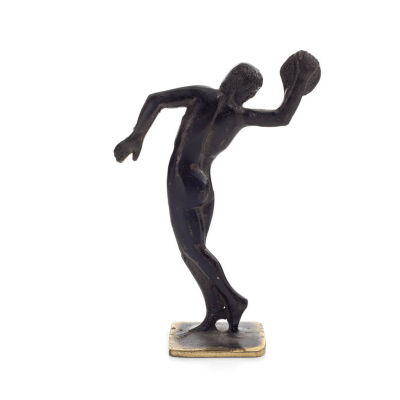 Discus Thrower: Young Athlete, Olympic Games Symbol 12cm Full Body Statue Bronze Ornament, Ancient Greece Bronze 4 - grifon.se 