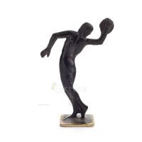 Discus Thrower: Young Athlete, Olympic Games Symbol 12cm Full Body Statue Bronze Ornament, Ancient Greece Bronze 4 - grifon.se 
