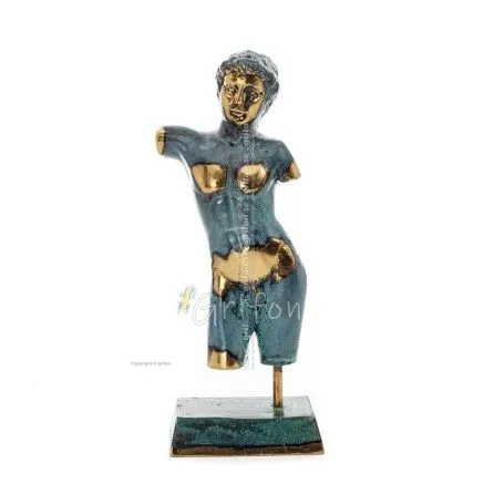 Tonåring: Ung man, fri medborgare, Skulptur 195x7,5 cm Helkroppsstaty Dekorativ brons, antikens Grekland Brons 1 - grifon.se 